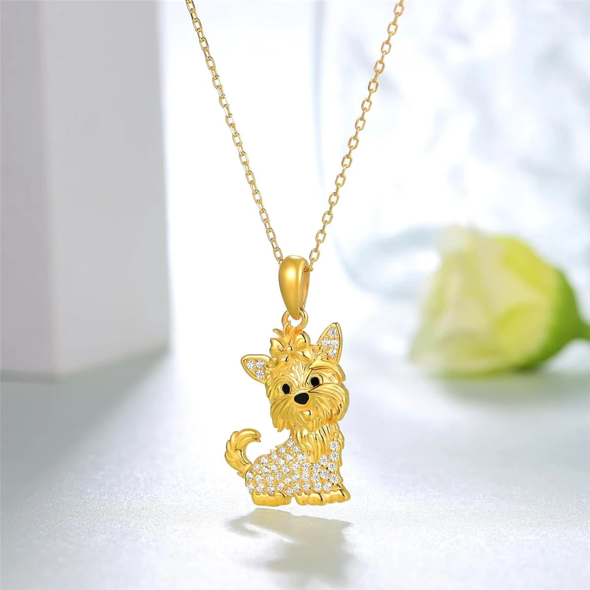 Yorkie Belle | Crystal Necklace