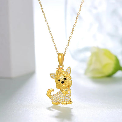 Yorkie Belle | Crystal Necklace