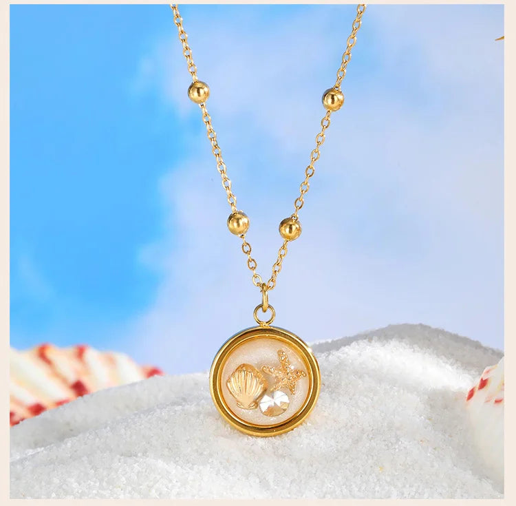 Sunset Shells I Ocean summer necklace