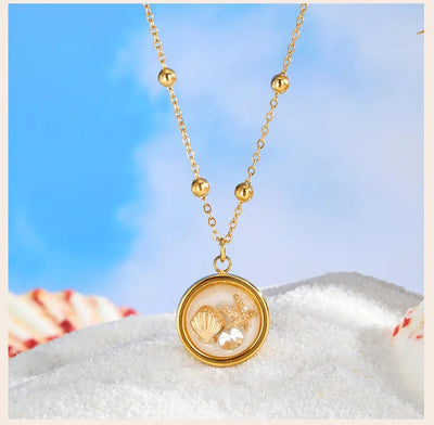 Sunset Shells I Ocean summer necklace