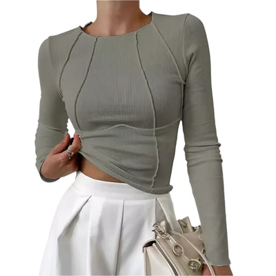 ERICA | LONG‑SLEEVE BASIC LAYERING TOP
