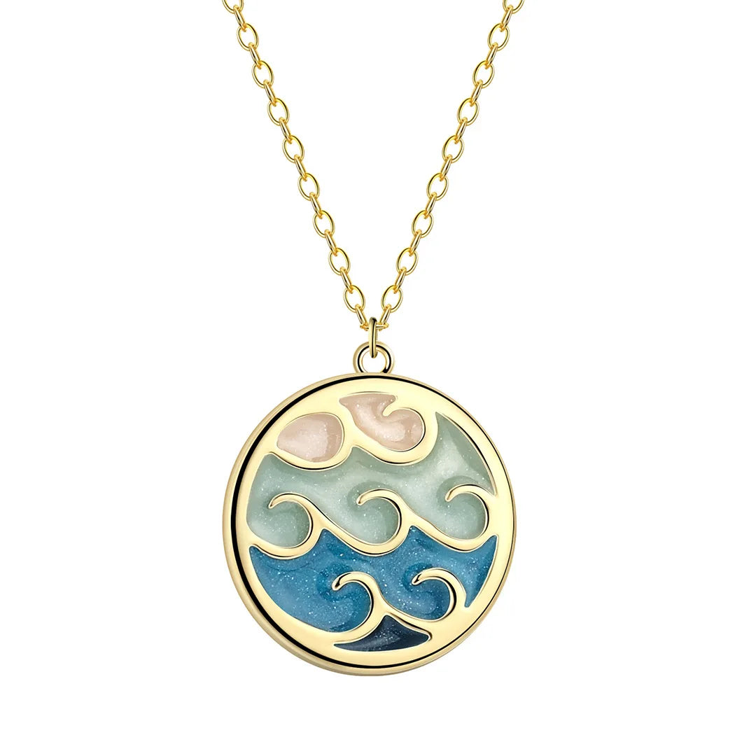 Serene Wave | Golden Wave Necklace