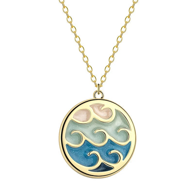 Serene Wave | Golden Wave Necklace