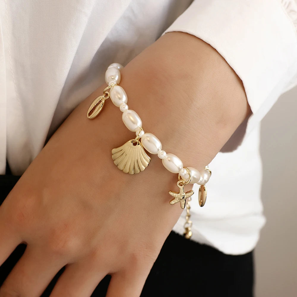 White Shore I Seastar Bracelet