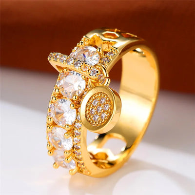 Celeste Glow | White Zircon Ring