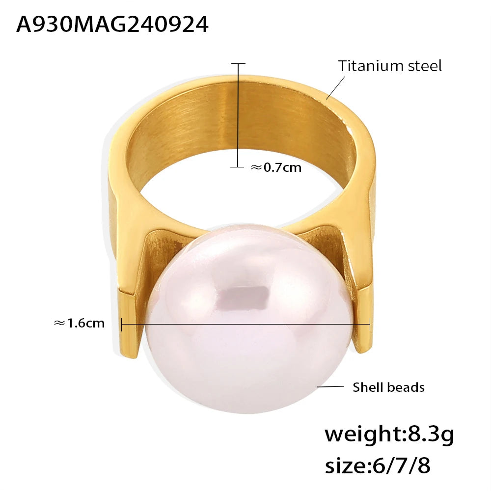 Pearl Haven I Big Pearl Ring