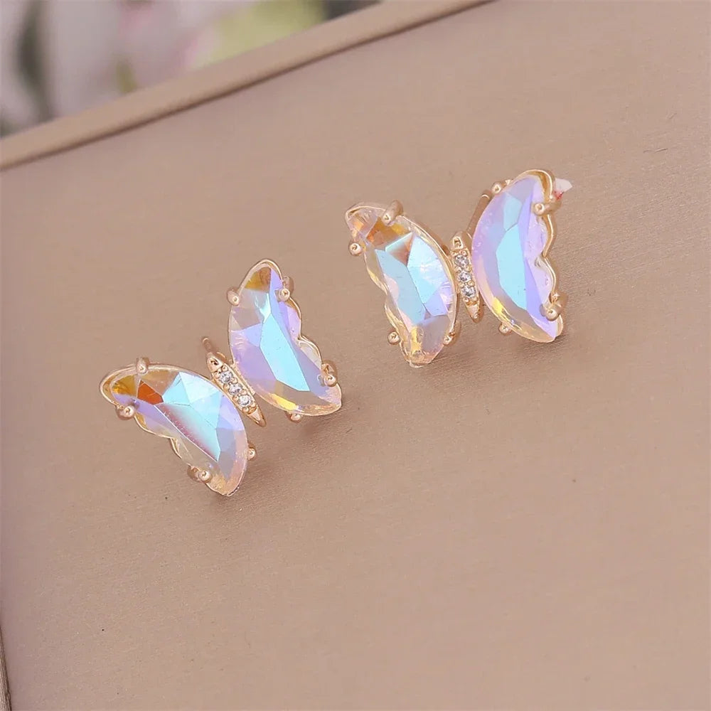 Iridescent Flutter I Butterfly Earring