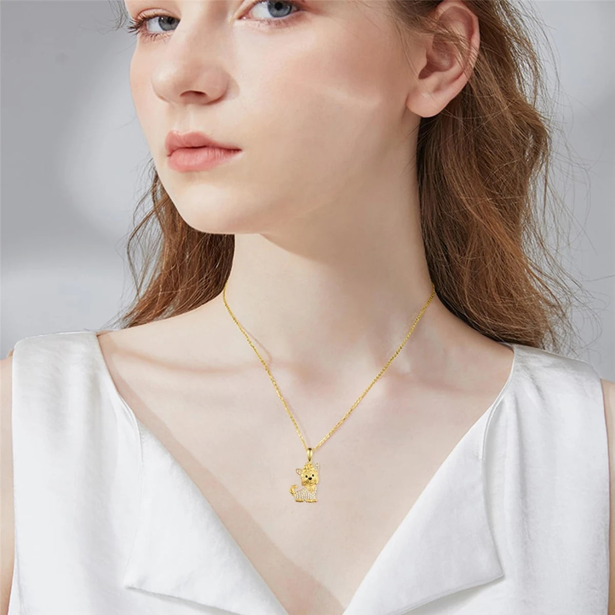 Yorkie Belle | Crystal Necklace