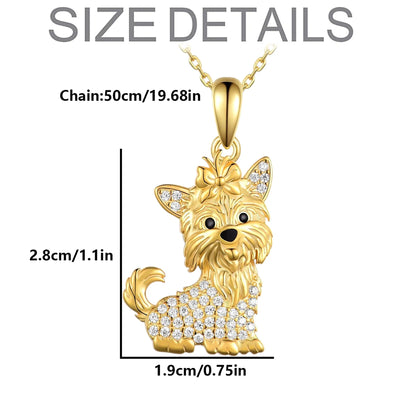 Yorkie Belle | Crystal Necklace