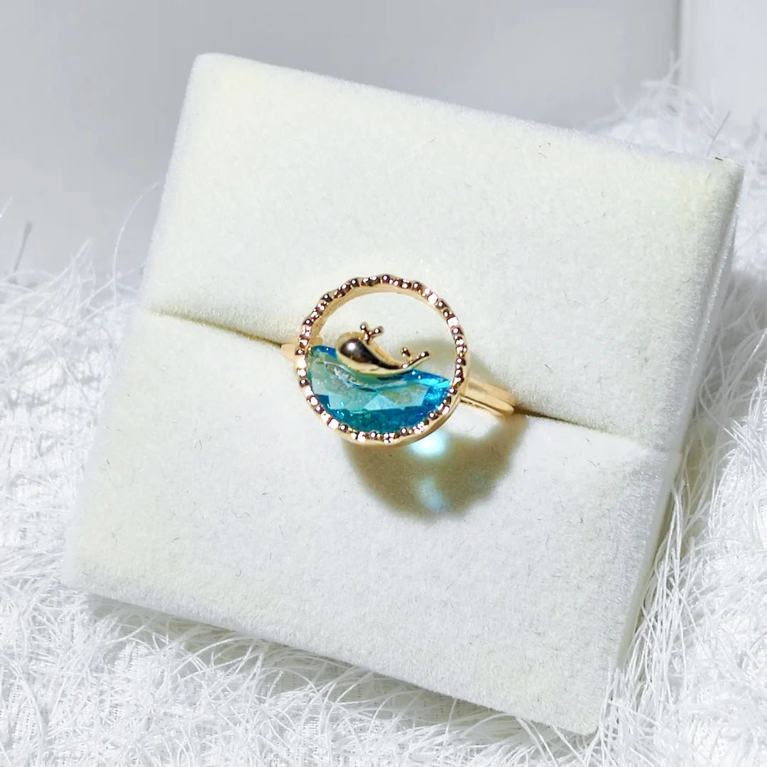 Whale Spirit I Ocean Blue Ring