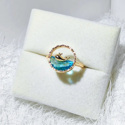 Whale Spirit I Ocean Blue Ring