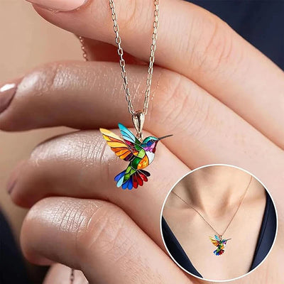 Daizy I Hummingbird Vintage Necklace