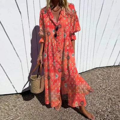 LINA | FLOWY FLORAL MAXI DRESS