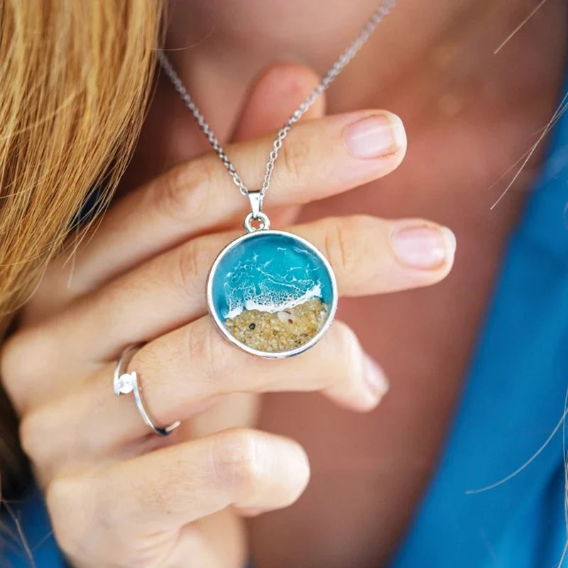Circle of Calm I Beach Necklace