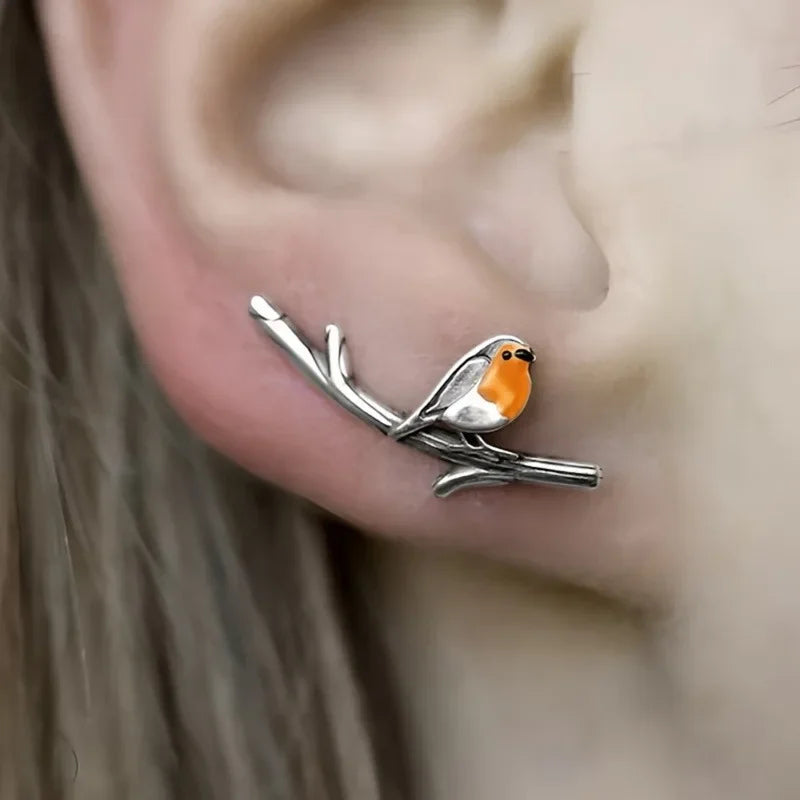 Robin’s Whisper I Bird Ear Studs