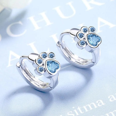Blue Paw Promise I Earrings