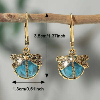 Twilight Wings I Vintage  Dragonfly Earrings