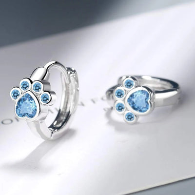 Blue Paw Promise I Earrings