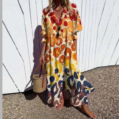 LINA | FLOWY FLORAL MAXI DRESS