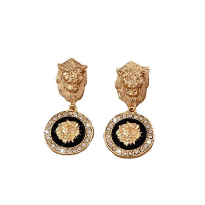Roar & Radiance I Lion Head Earrings