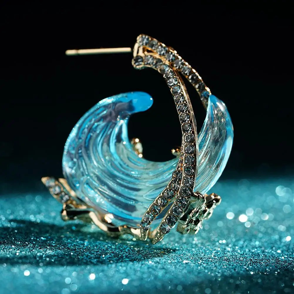 Ocean Flow I Wave Earrings