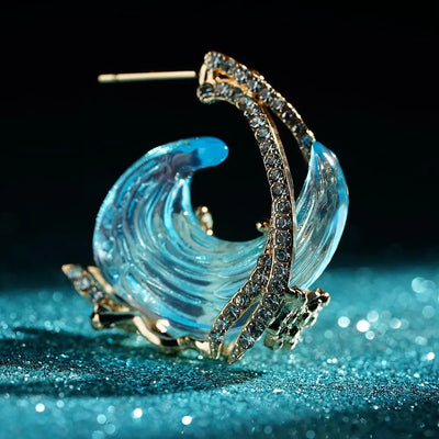 Ocean Flow I Wave Earrings