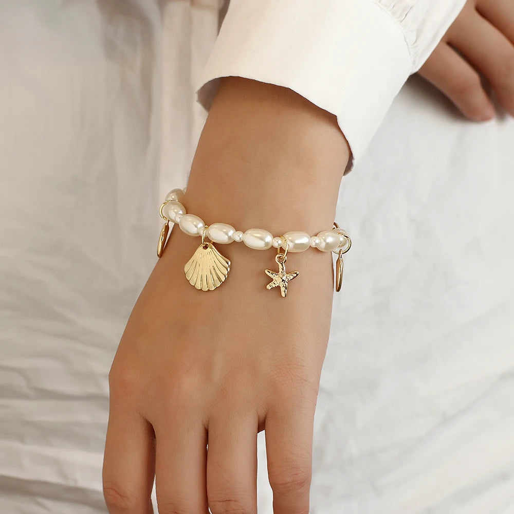 White Shore I Seastar Bracelet