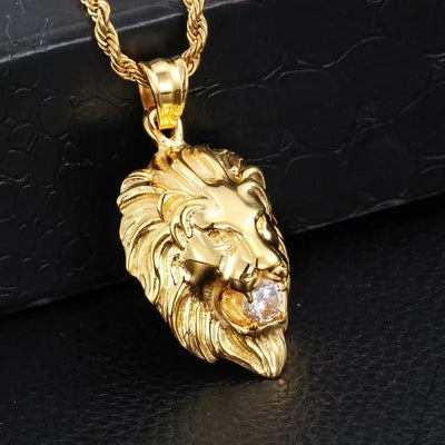 King's Roar I Lion Head Men's Necklace