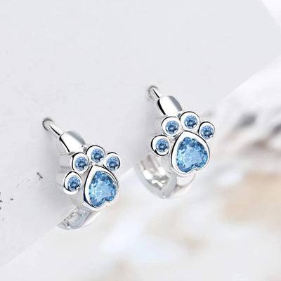 Blue Paw Promise I Earrings