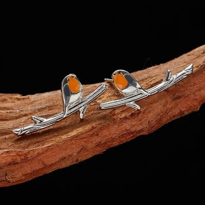 Robin’s Whisper I Bird Ear Studs
