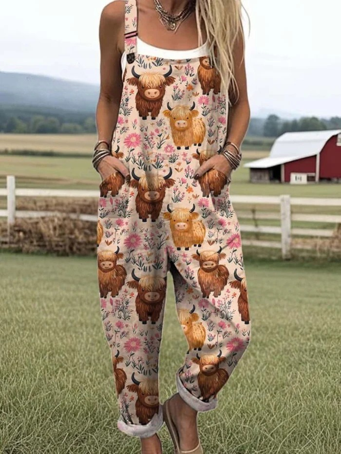 JULIA | PLAYFUL PRINT OVERALLS