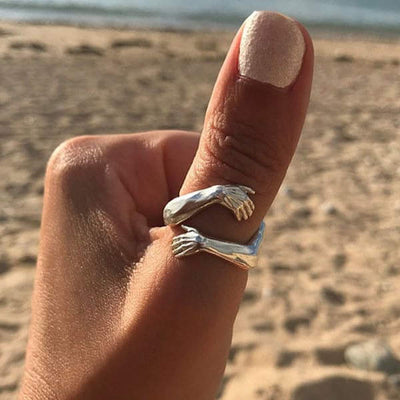 Lunaris I Silver Adjustable Hug Ring
