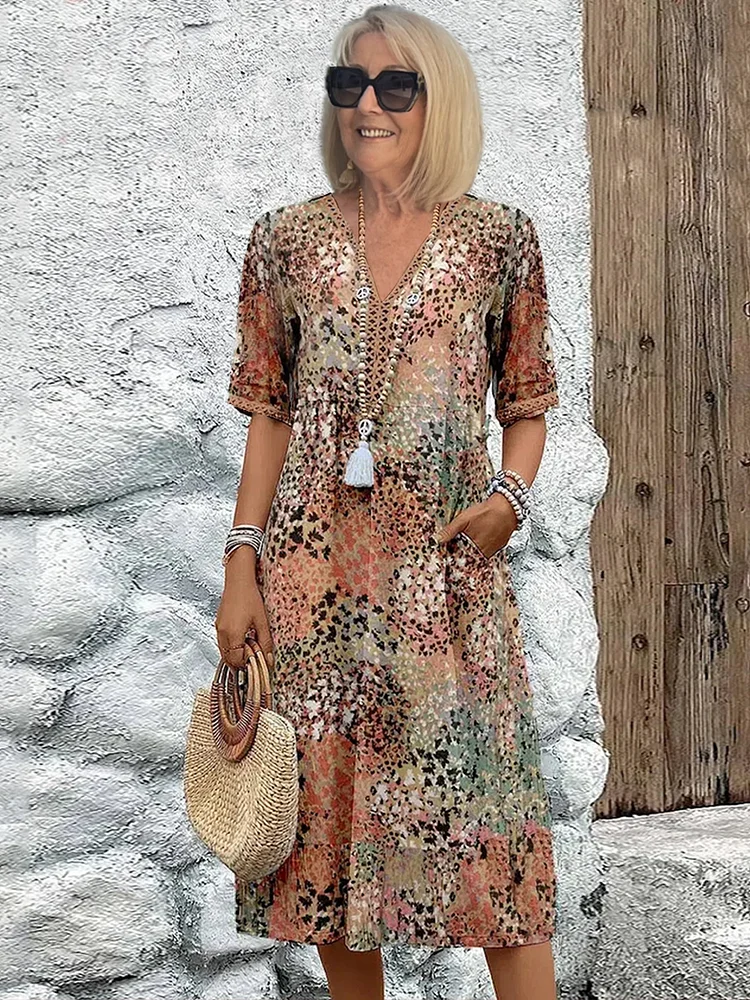 GRACE | LIGHTWEIGHT FLARED MIDI DRESS