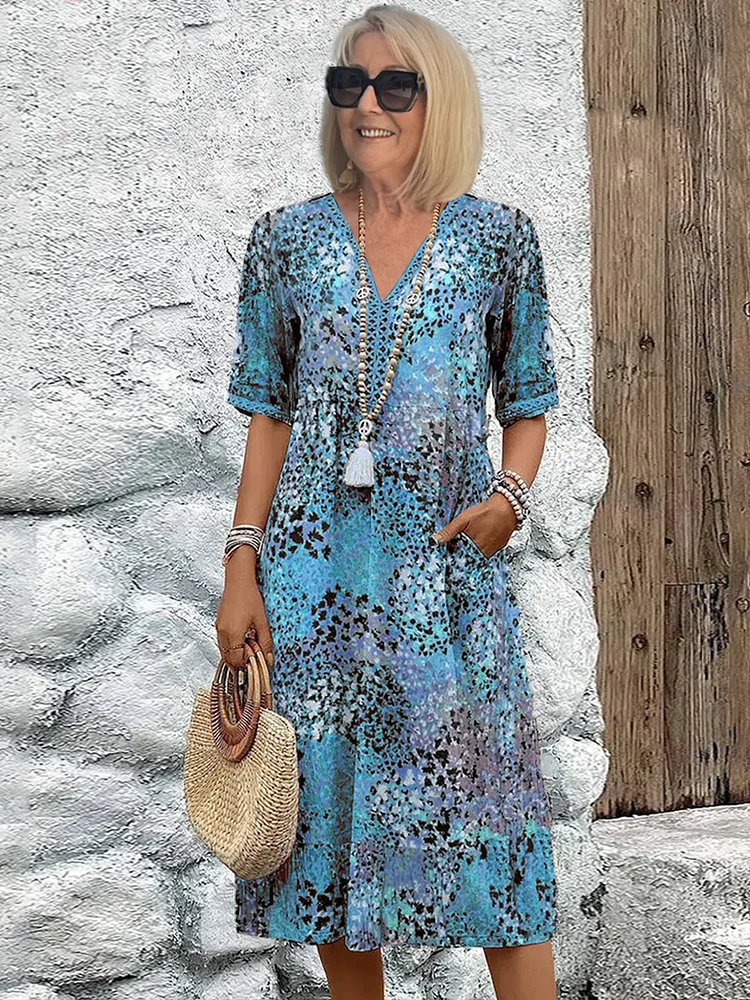 GRACE | LIGHTWEIGHT FLARED MIDI DRESS