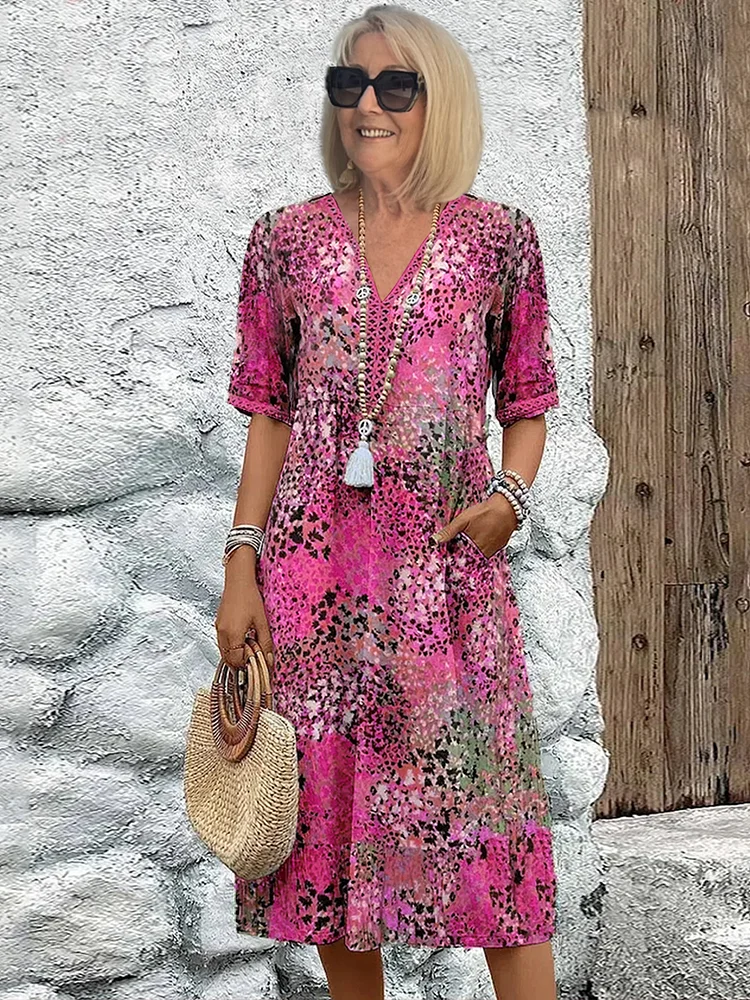 GRACE | LIGHTWEIGHT FLARED MIDI DRESS