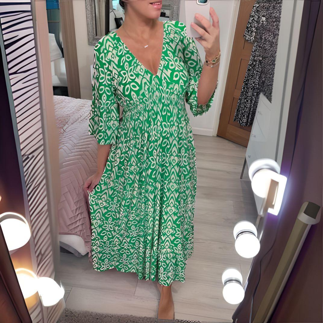 Coco - Boho Printed Dress