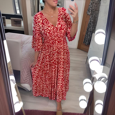 Coco - Boho Printed Dress