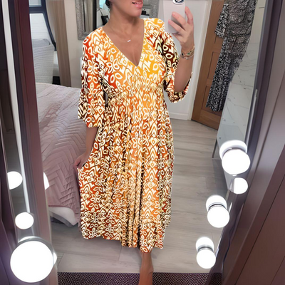 Coco - Boho Printed Dress