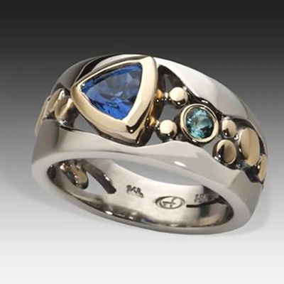 Blue Waltz | Vintage Blue Crystal Ring