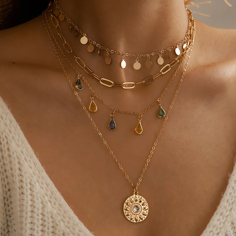 Sunflare Legacy I  Sun Golden Necklace