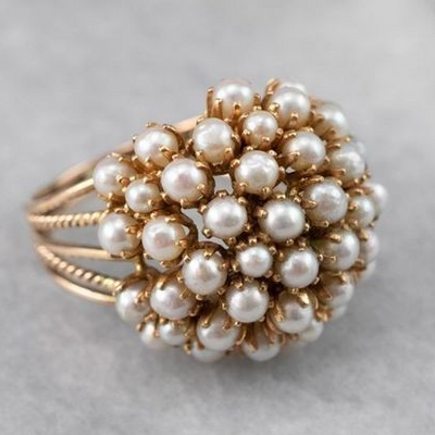 Pearl Embrace | Inlaid Pearls Ring