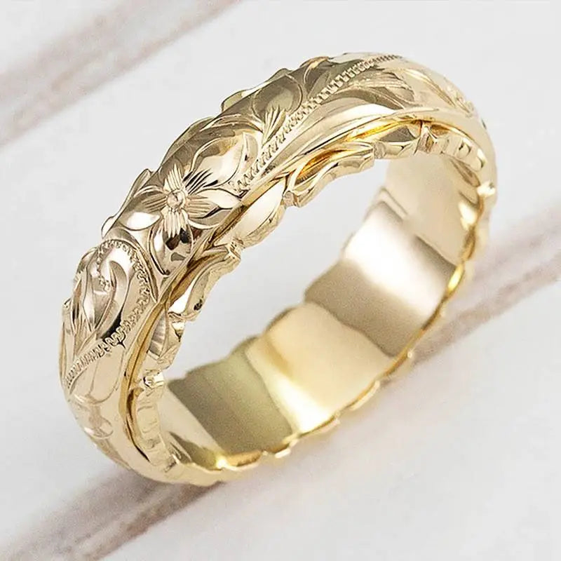Golden Bloom | Vintage Gold Flower Ring