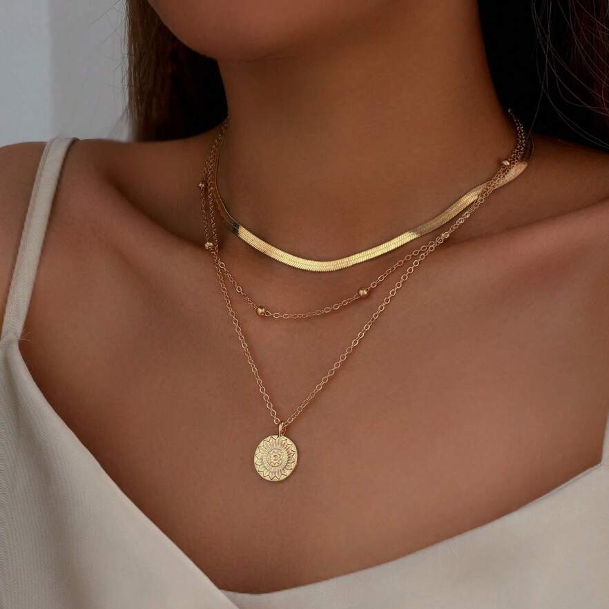 Timeless Shine I Golden Plated Necklace