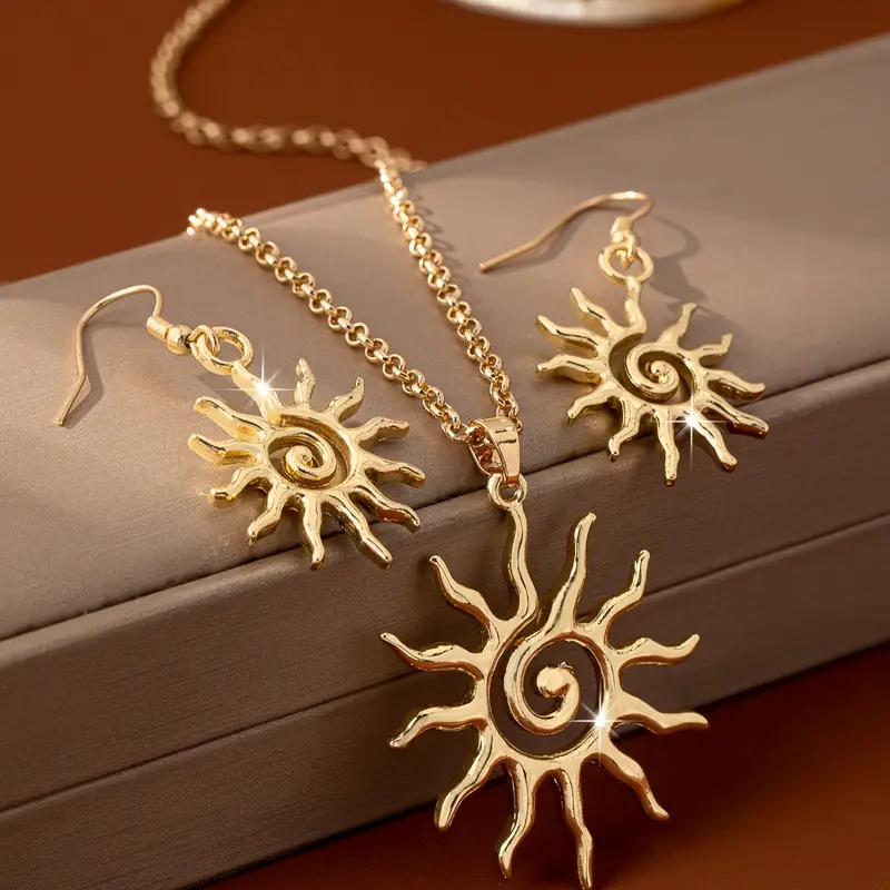 The Solar Luxe Set I Earrings + FREE NECKLACE