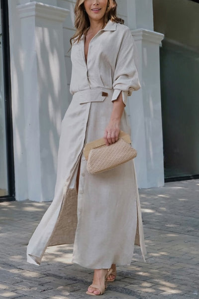 ALMA |  BELTED MAXI DRESS