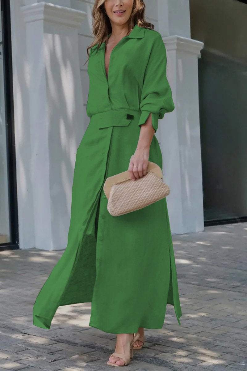 ALMA |  BELTED MAXI DRESS