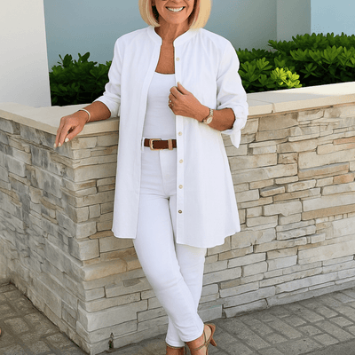 JANE | RELAXED LONG BUTTON SHIRT