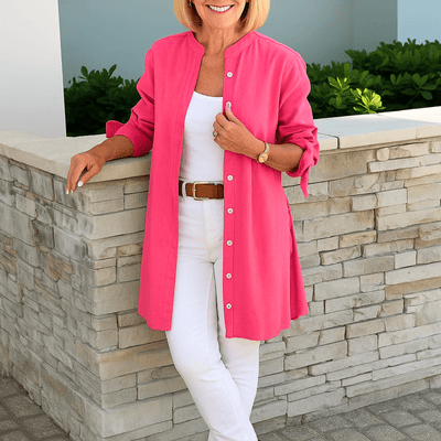 JANE | RELAXED LONG BUTTON SHIRT