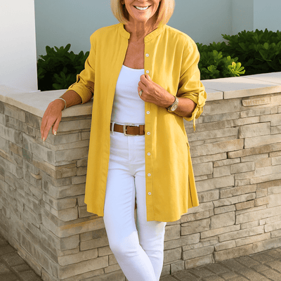 JANE | RELAXED LONG BUTTON SHIRT