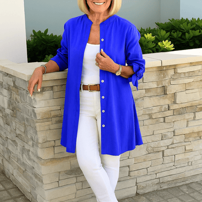 JANE | RELAXED LONG BUTTON SHIRT
